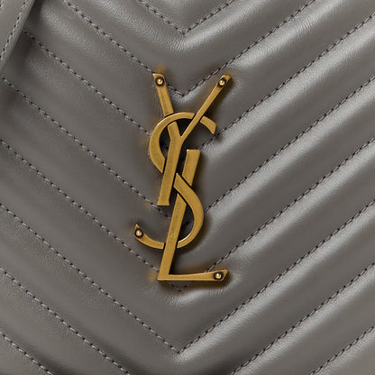 Saint Laurent Calfskin Matelasse Monogram Lou Camera Bag Greyish Brown 8 of 10