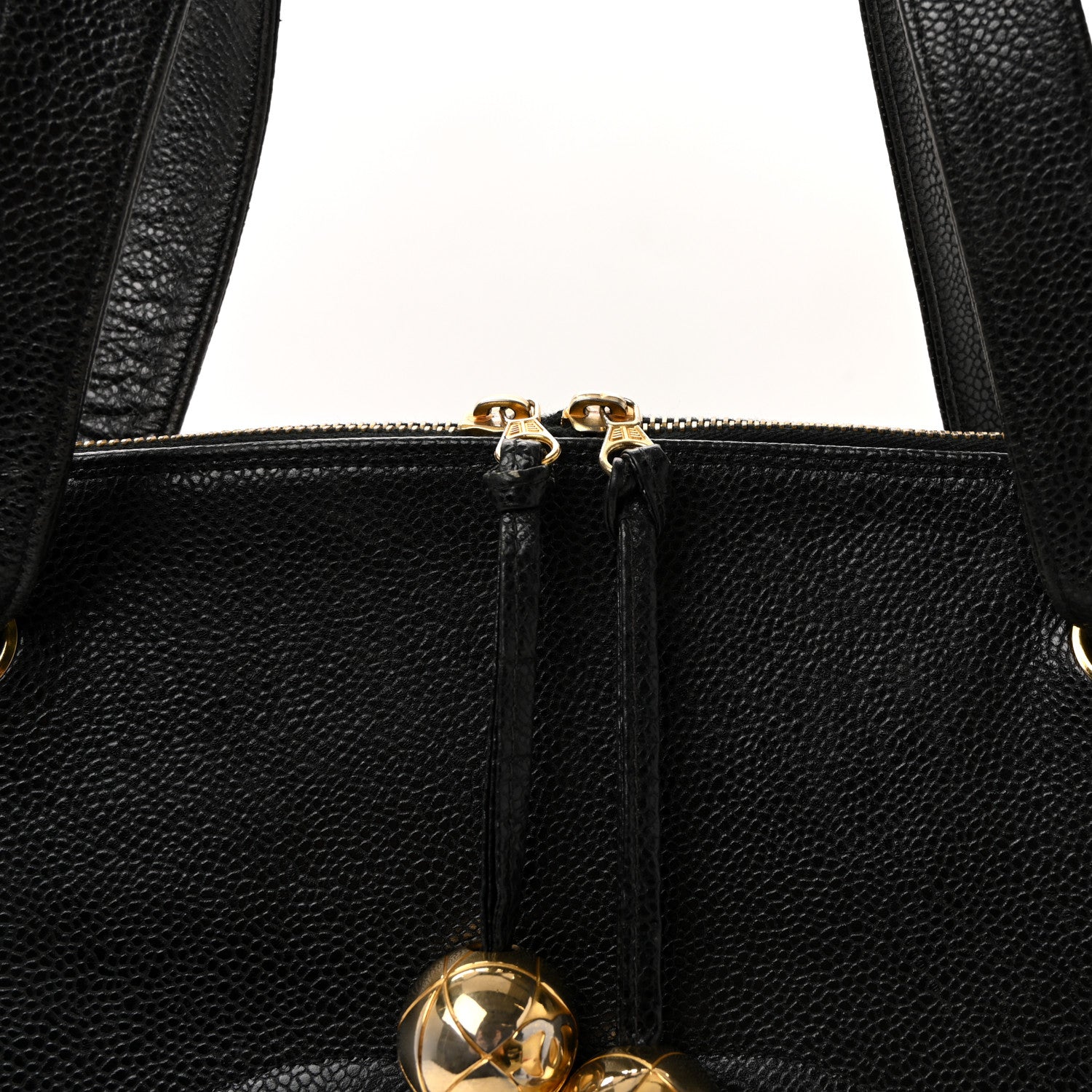 Chanel Caviar Large CC Shoulder Bag Black 9 of 11