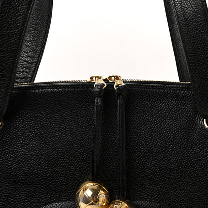 Chanel Caviar Large CC Shoulder Bag Black 9 of 11