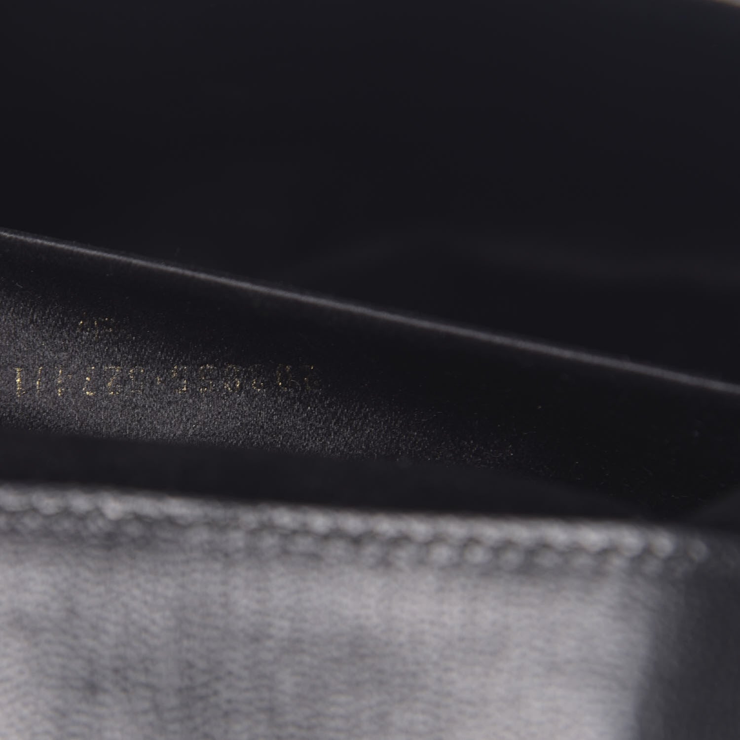 Saint Laurent Calfskin Monogram Large Belle De Jour Clutch Black 7 of 13