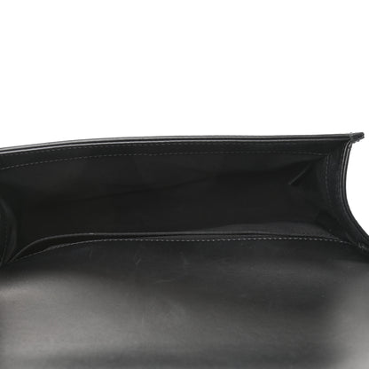 Chanel Calfskin Painted Chevron Embossed Medium Boy Flap Black 5 of 7