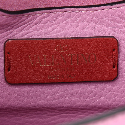 Valentino Garavani Pebbled Calfskin Mini Rockstud Crossbody Bag Giacinto 5 of 7