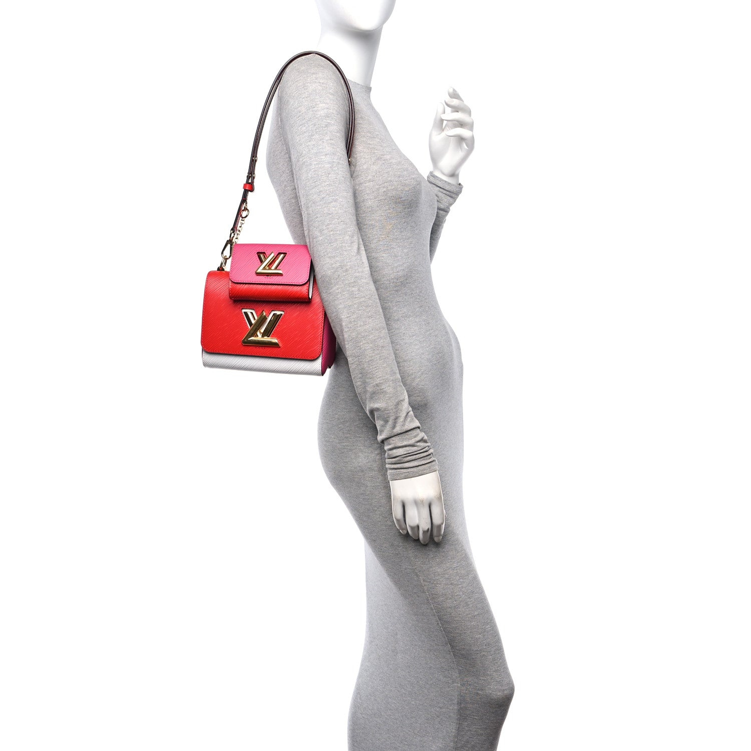 Louis Vuitton Epi Twist MM and Twisty Coquelicot Hot Pink White 2 of 10