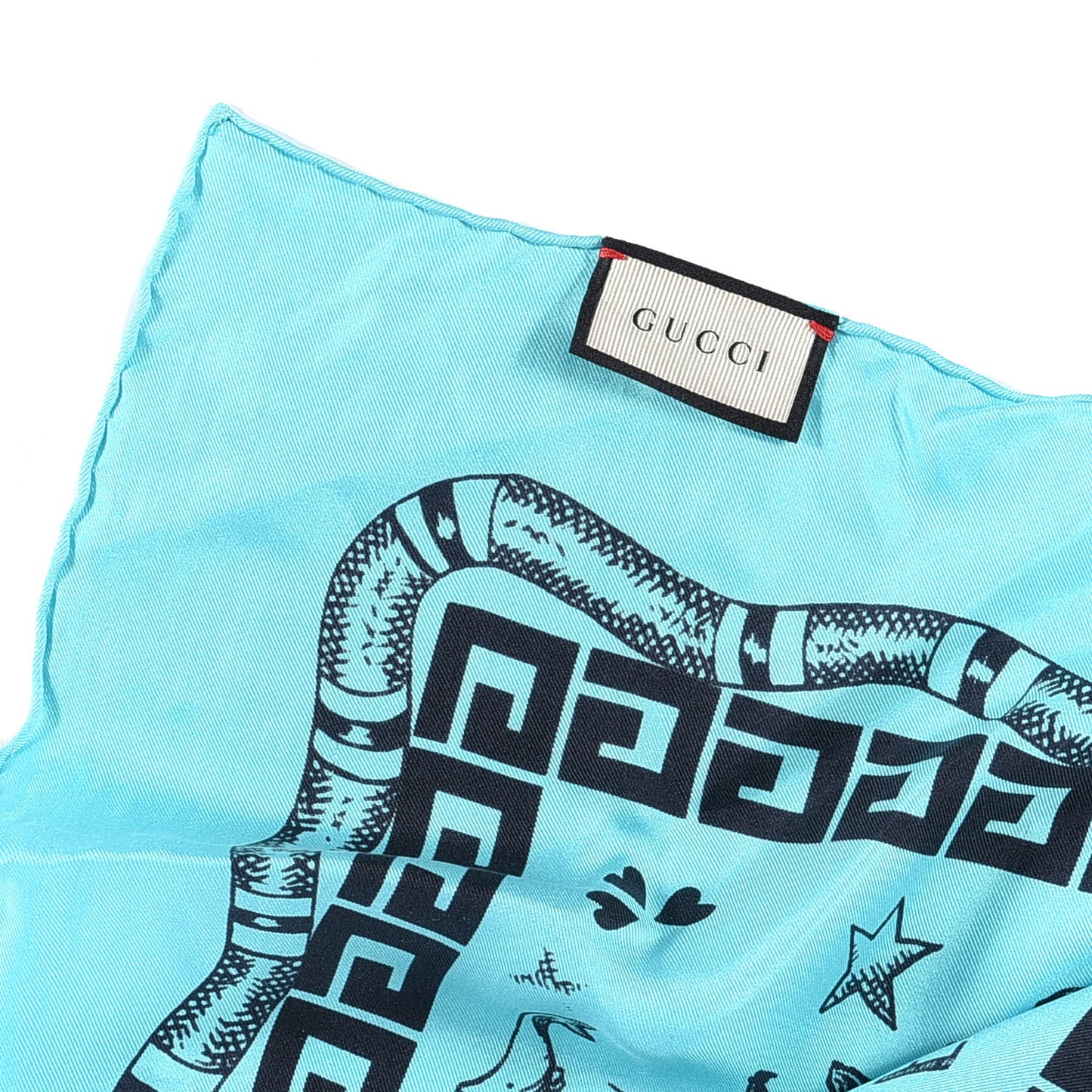 Silk Noodle Take Out Scarf Turquoise Blue
