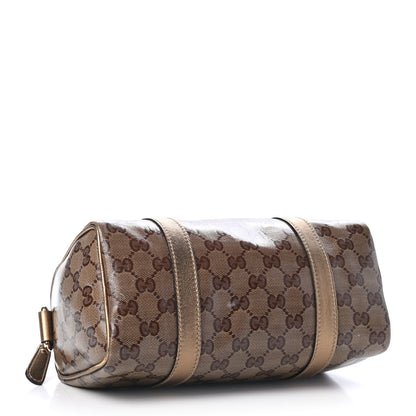 Gucci Crystal Monogram Small Joy Boston Gold 3 of 6
