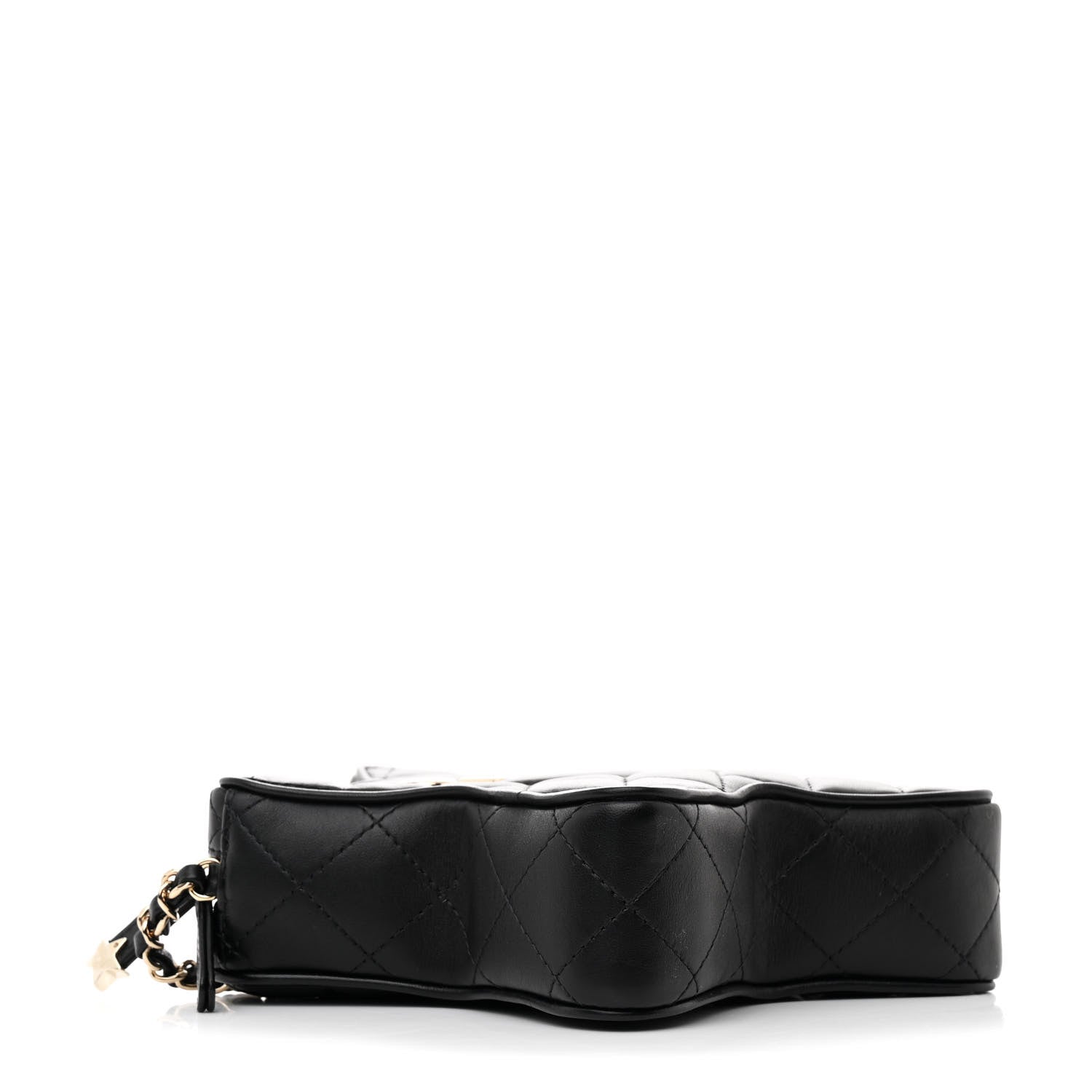 Chanel Lambskin Quilted Walk of Fame Star Bag Black 4 of 11