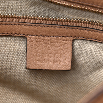 Gucci Pebbled Calfskin Medium Soho Chain Shoulder Bag Camelia 6 of 16