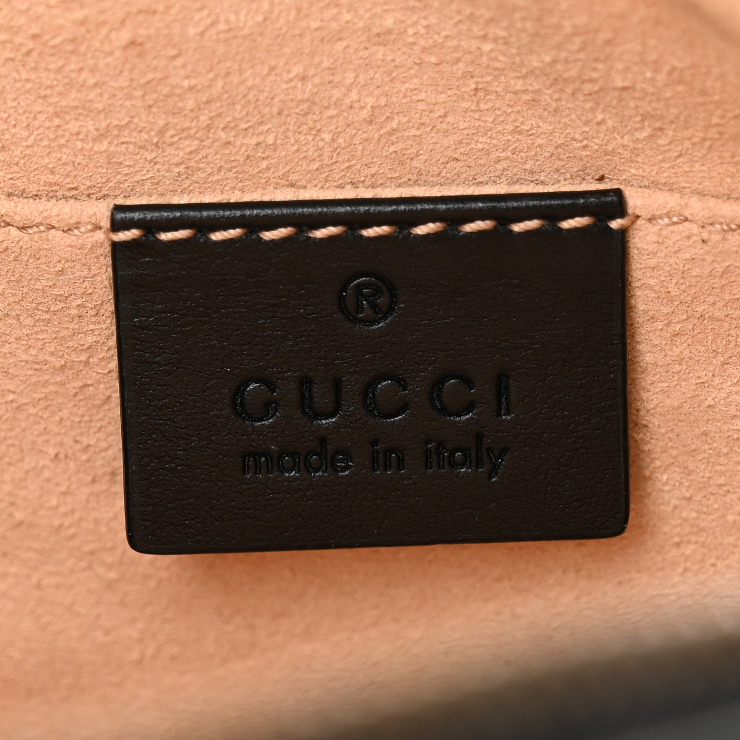 Gucci Calfskin Matelasse Mini GG Marmont Chain Shoulder Bag Black 6 of 11
