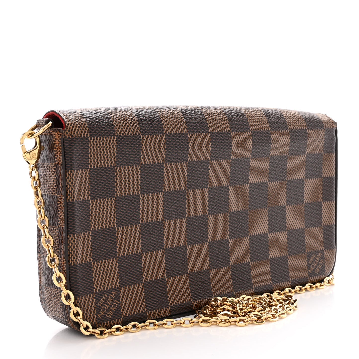 Damier Ebene Pochette Felicie Chain Wallet