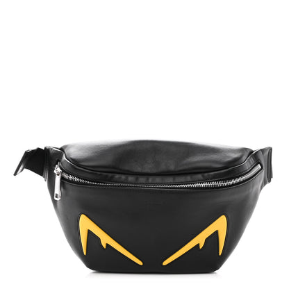 Fendi Vitello Grace Light Century Devil Eyes Belt Bag Black Sunflower 1 of 10