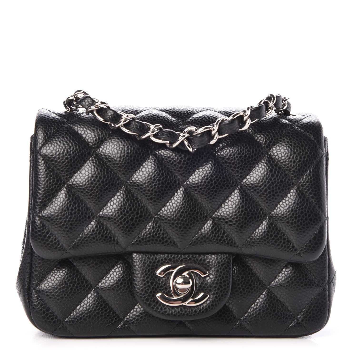 Chanel Caviar Quilted Mini Square Flap Black 1 of 8