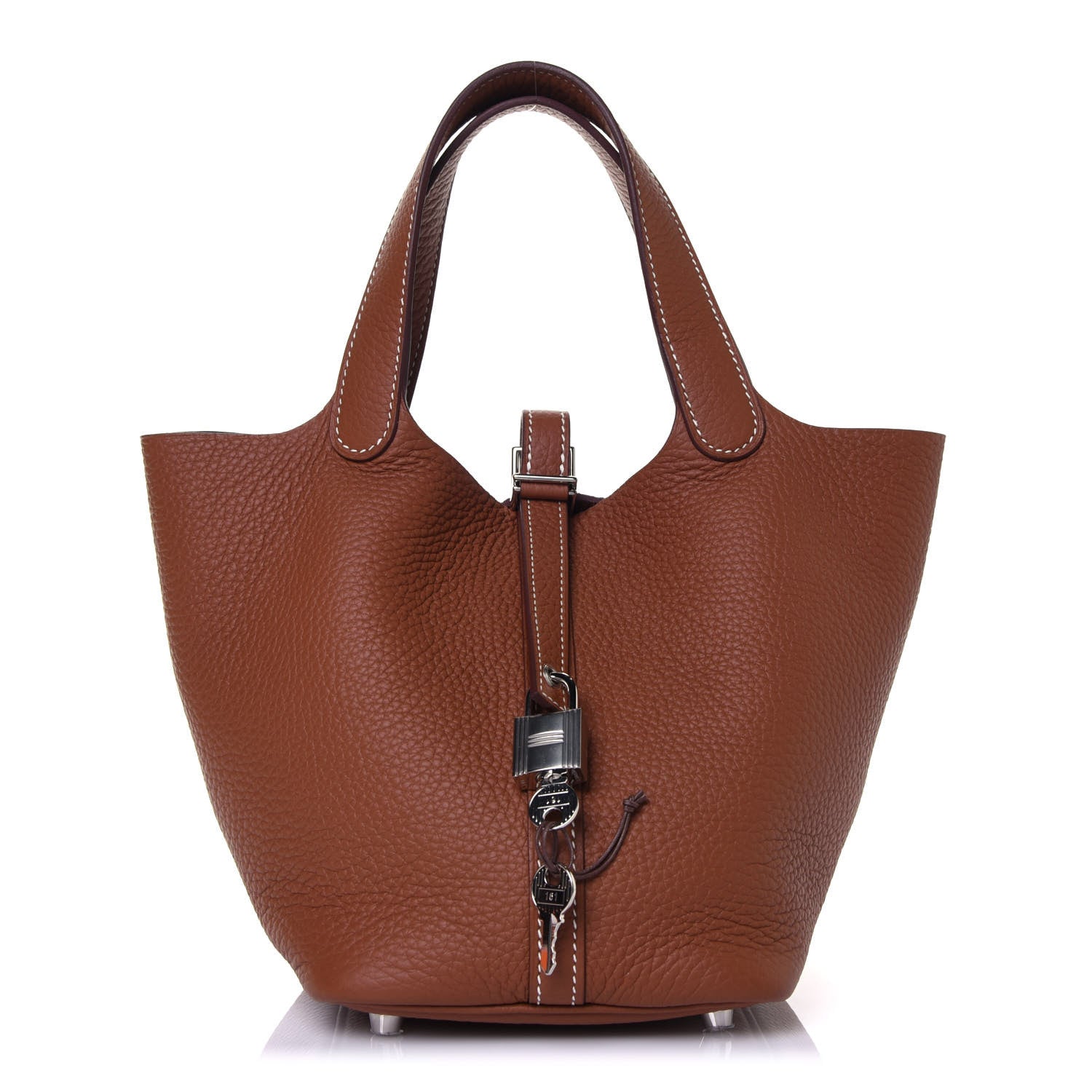 Hermes Taurillon Clemence Picotin Lock 18 PM Gold 1 of 13