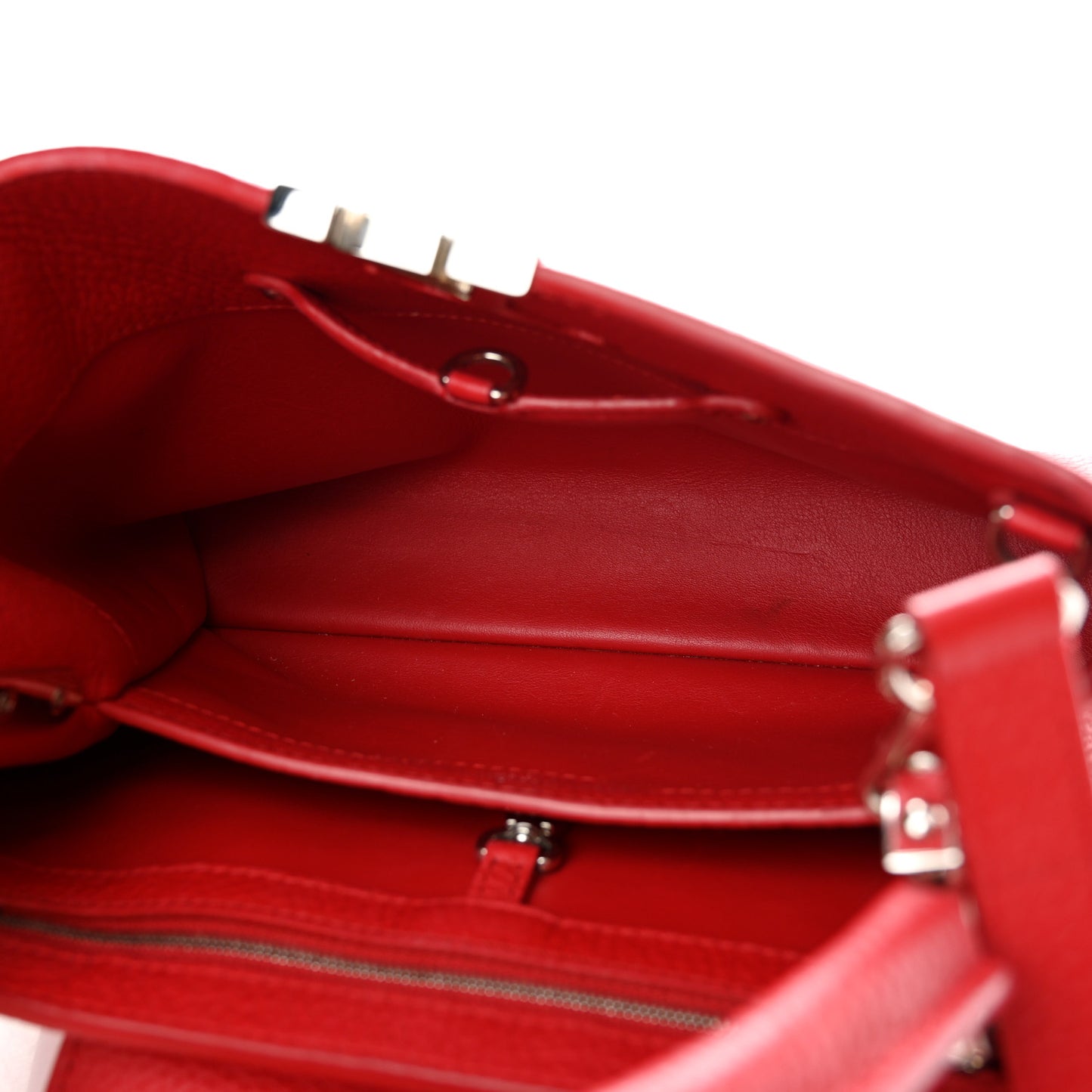 Taurillon Capucines PM Rubis