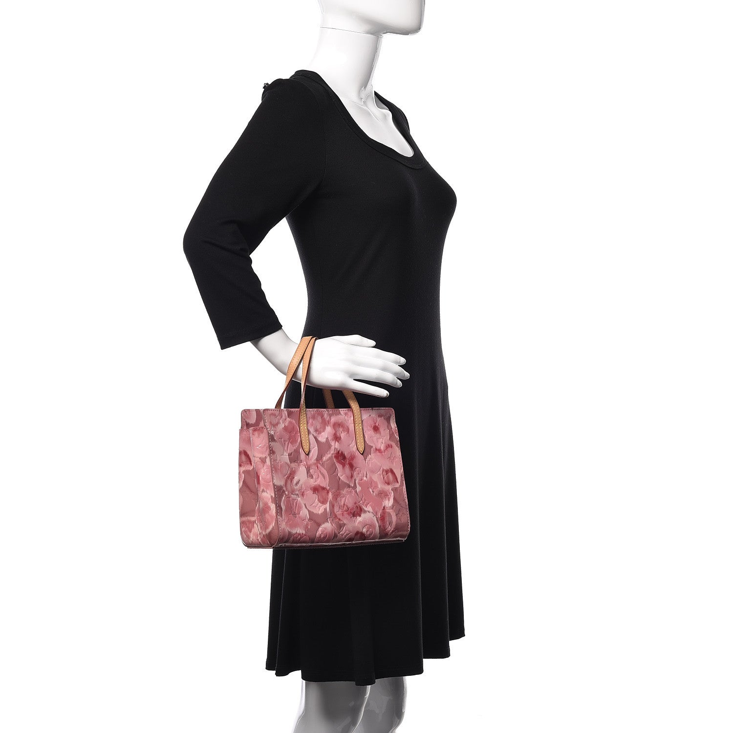 Louis Vuitton Vernis Ikat Catalina BB Rose Velours 2 of 9