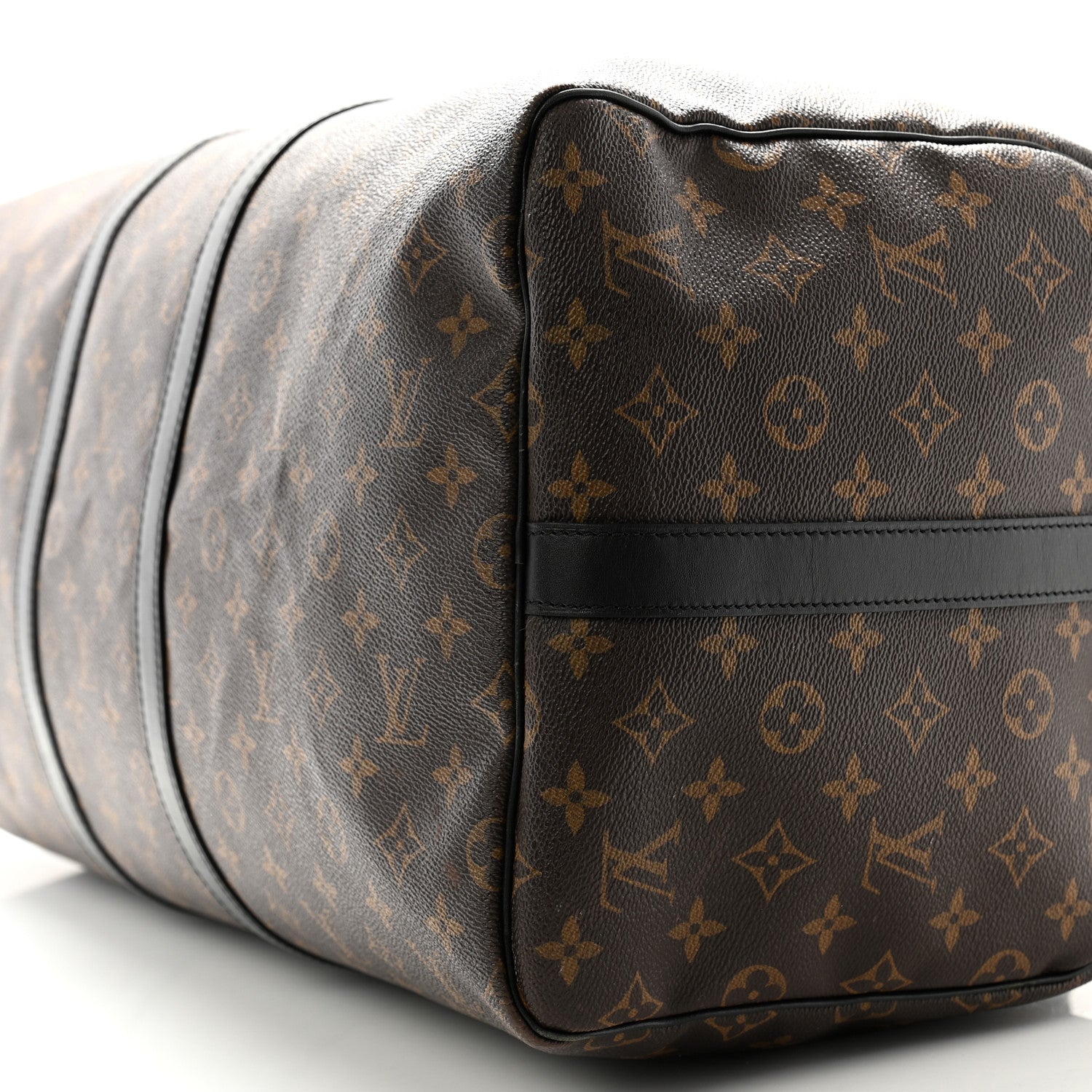 Louis Vuitton Monogram Macassar Keepall Bandouliere 55 10 of 11