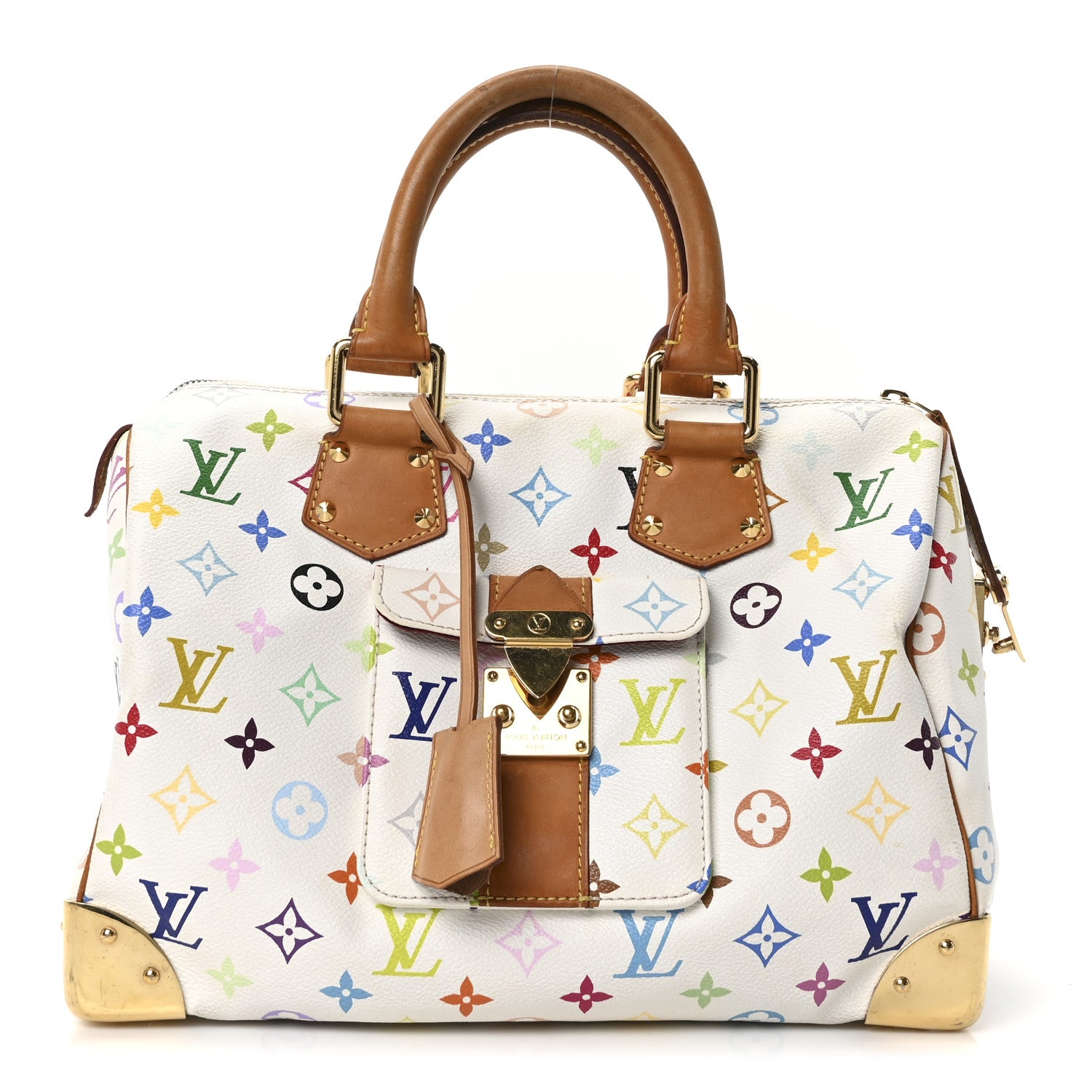 Louis Vuitton Monogram Multicolor Speedy 30 White 1 of 10