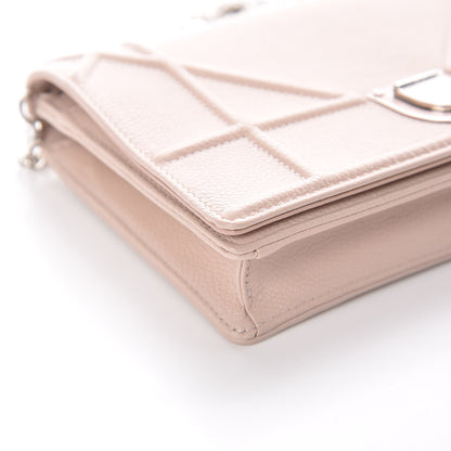 Christian Dior Grained Calfskin Diorama Wallet on Chain Pouch Nude 8 of 11