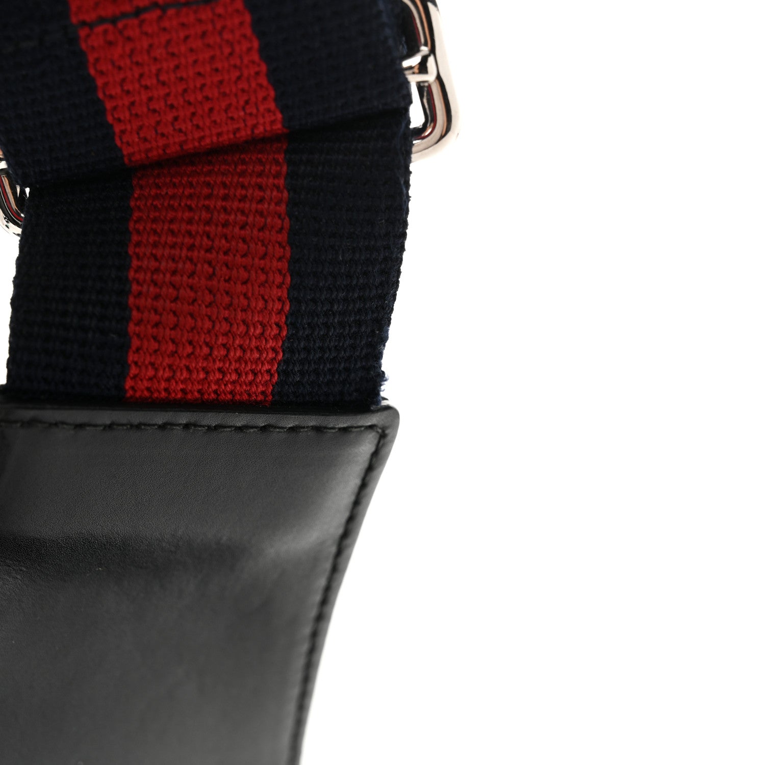 Gucci GG Supreme Monogram Web Belt Bag Black Grey 12 of 12
