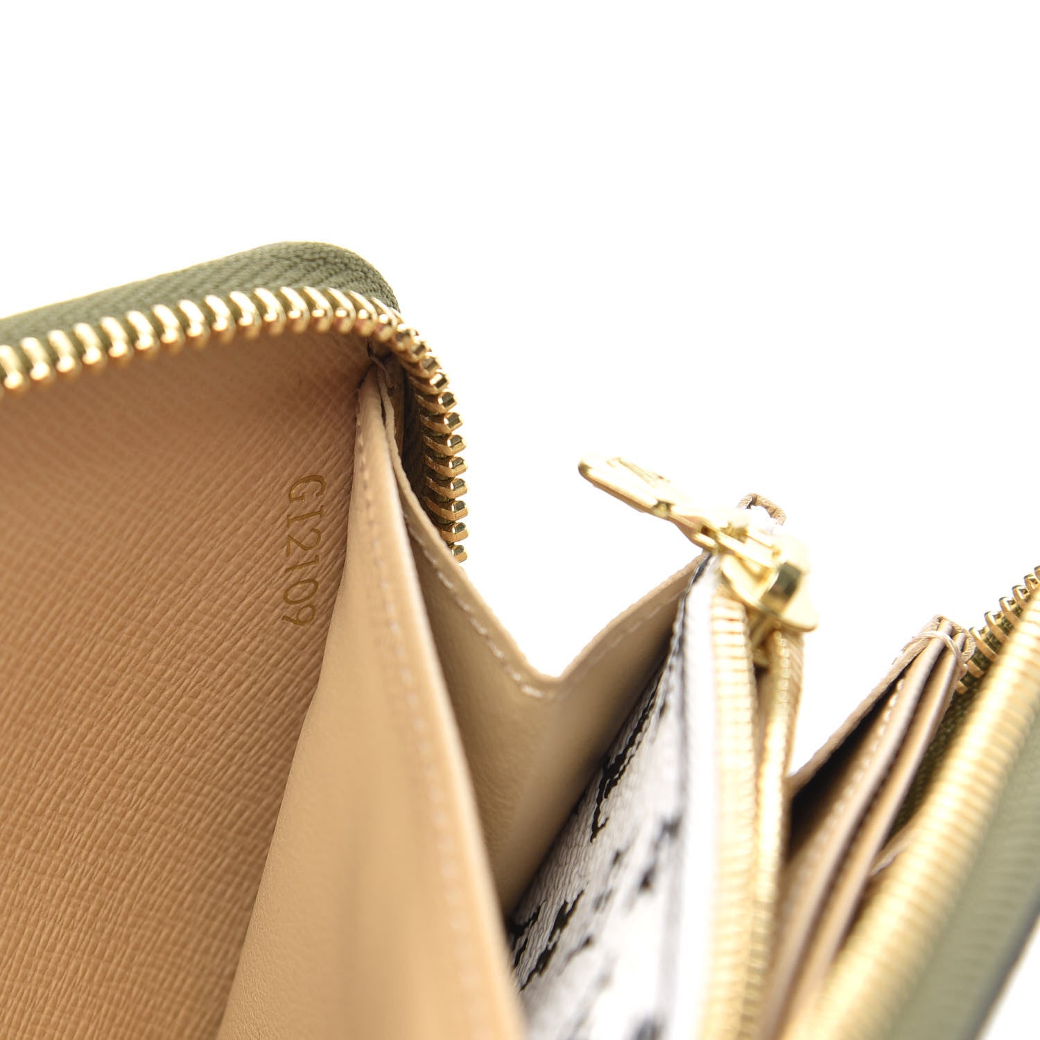 Louis Vuitton Monogram Giant Zippy Wallet Kaki White 7 of 8