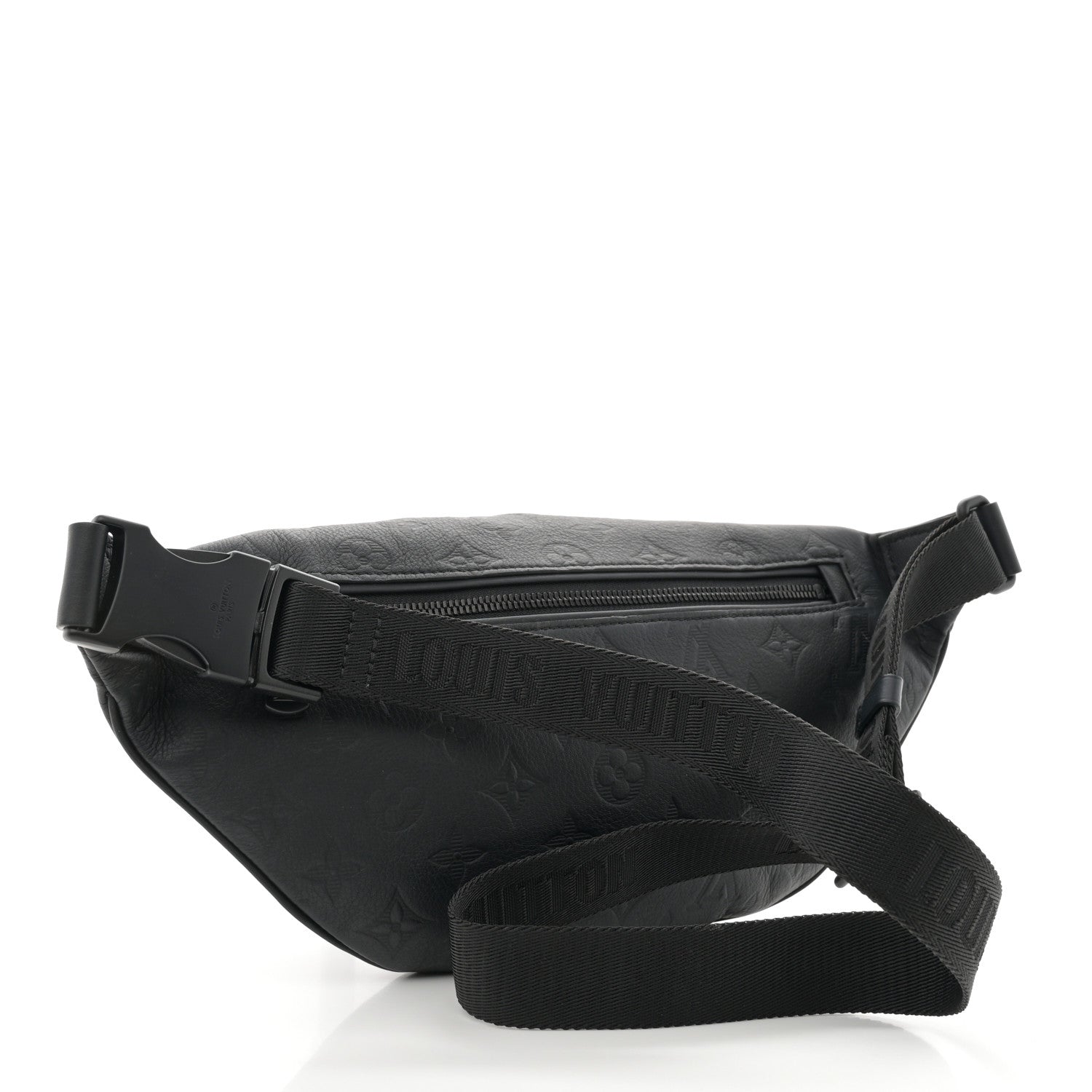 Louis Vuitton Calfskin Monogram Shadow Discovery Bumbag Black 3 of 10