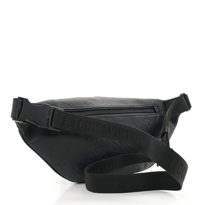 Louis Vuitton Calfskin Monogram Shadow Discovery Bumbag Black 3 of 10