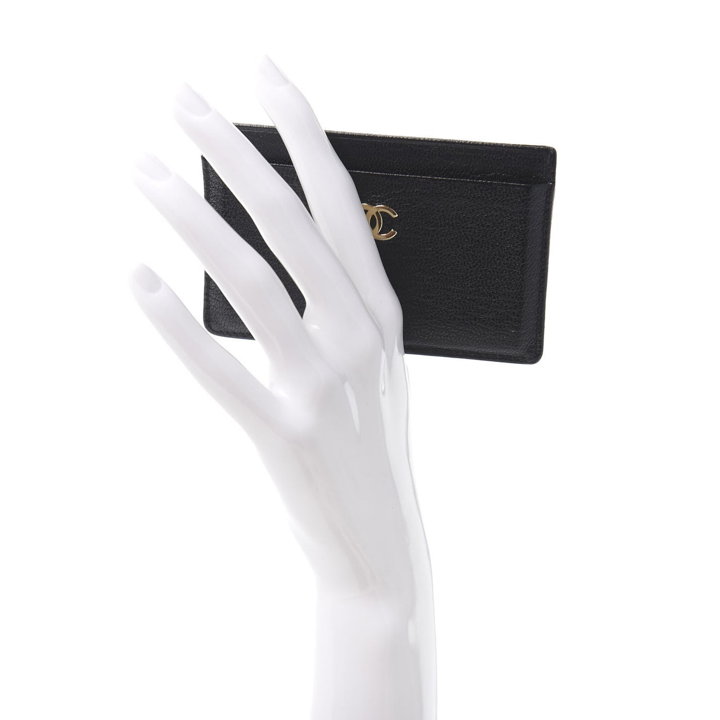 Goatskin CC Card Holder Black