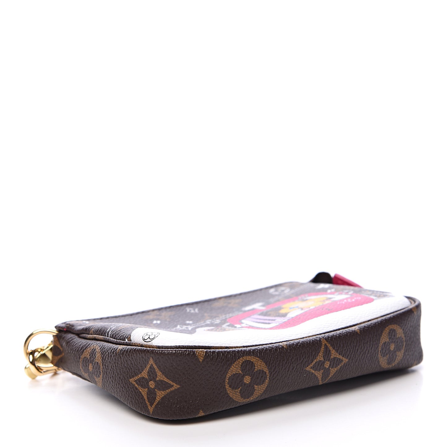 Monogram 2019 Christmas Animation Mini Courchevel Pochette Accessories Fuchsia