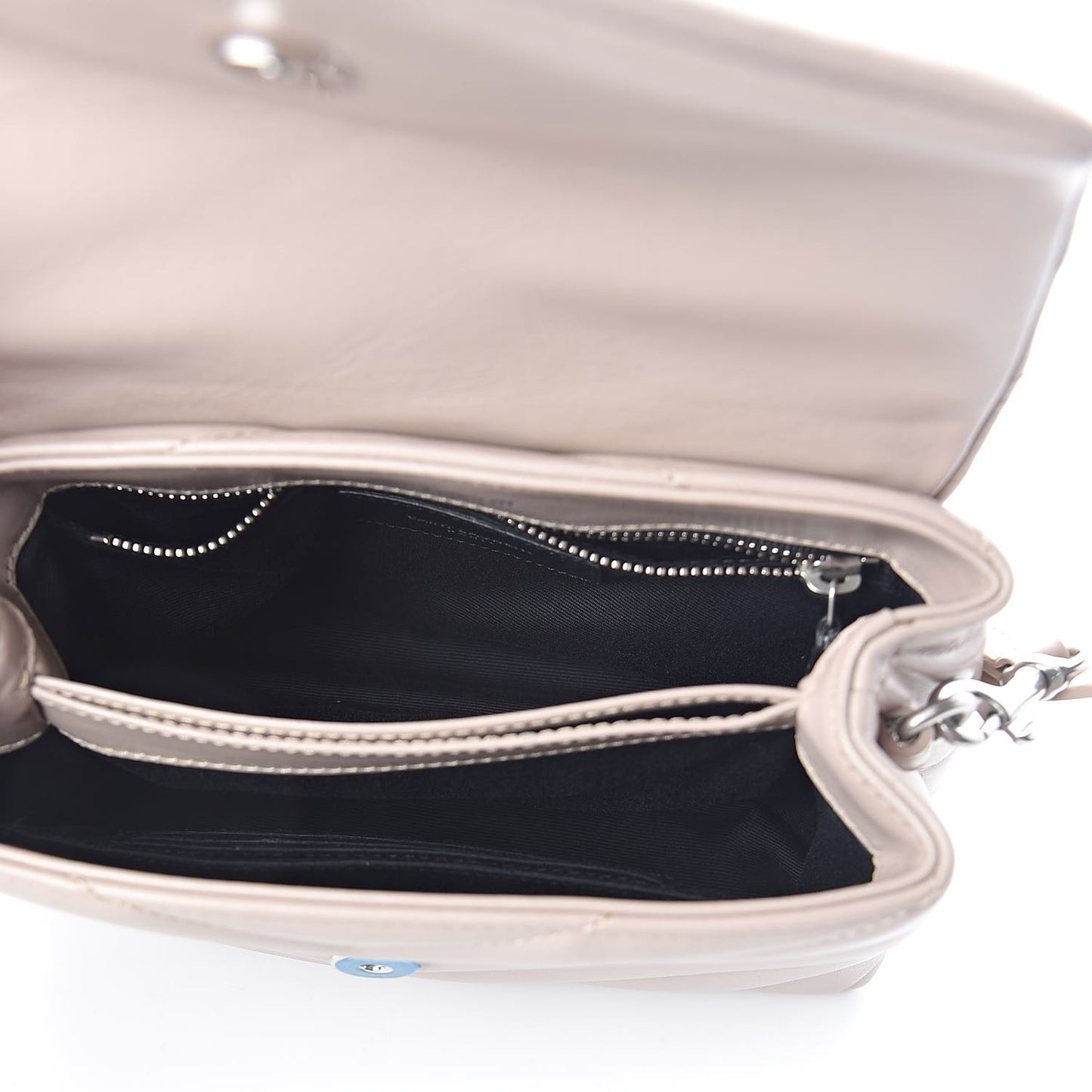 Calfskin Y Quilted Monogram Toy Loulou Satchel Light Natural