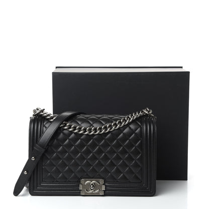 Chanel Caviar Quilted New Medium Boy Flap Black 11 of 11