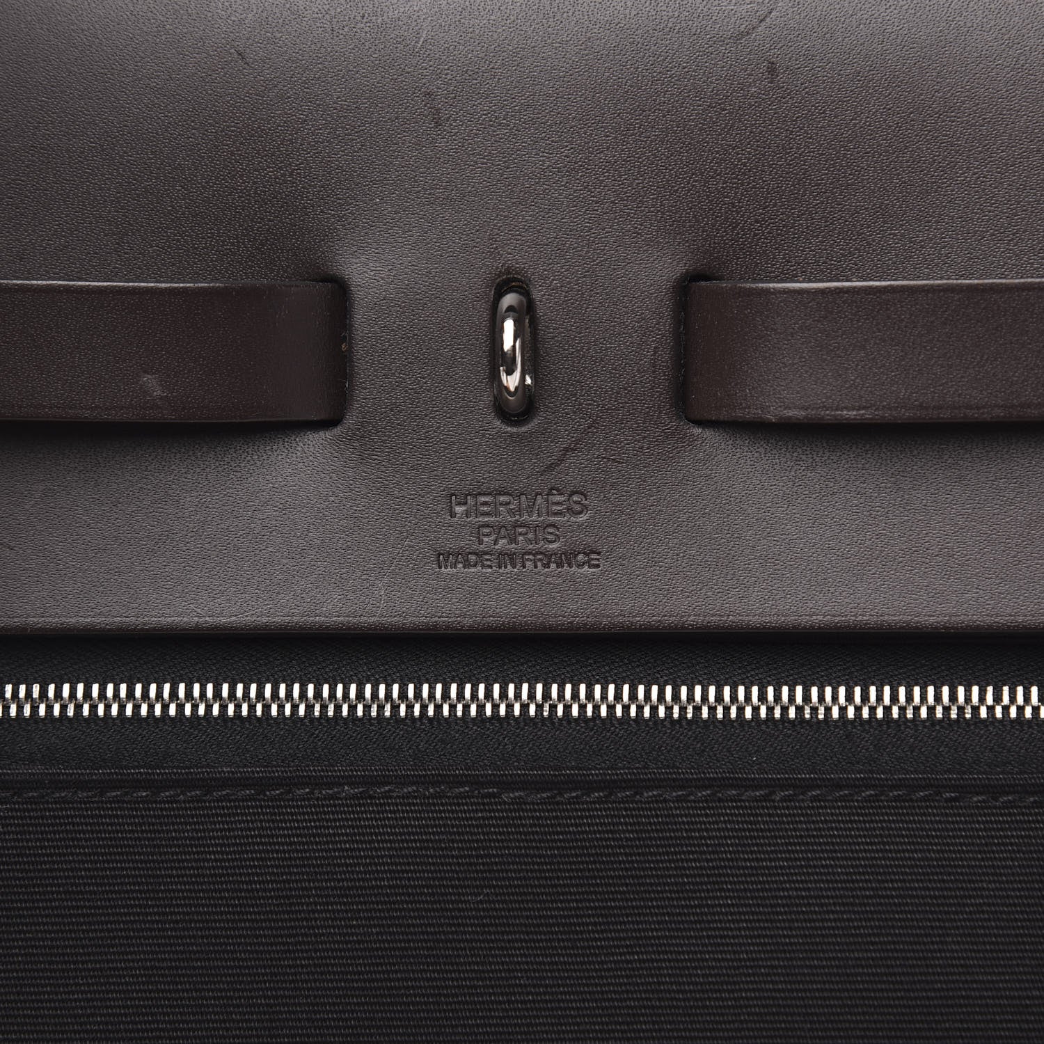 Hermes Toile Vache Hunter Herbag Zip 39 MM Black 6 of 12