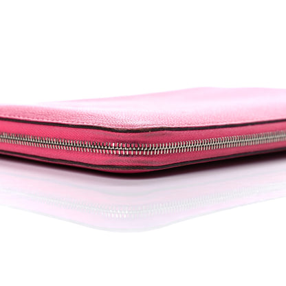 Hermes Chevre Mysore Azap GM Combined Wallet Rose Shocking 11 of 15