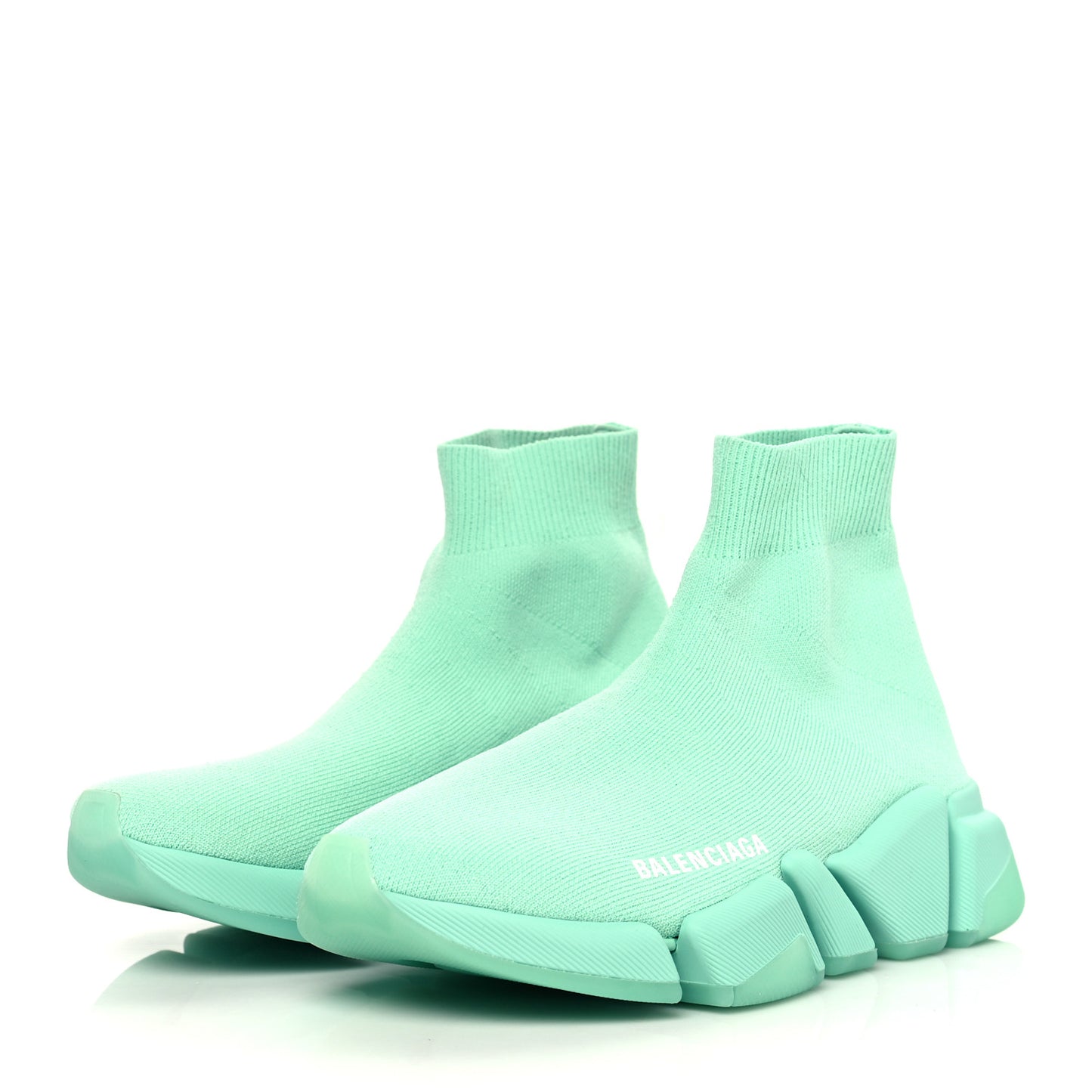 Technical 3D Recycled Knit Womens Speed 2.0 Transparent Sole Sneakers 35 Mint