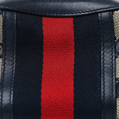 Gucci Monogram Web Small Cosmetic Case Navy 8 of 10