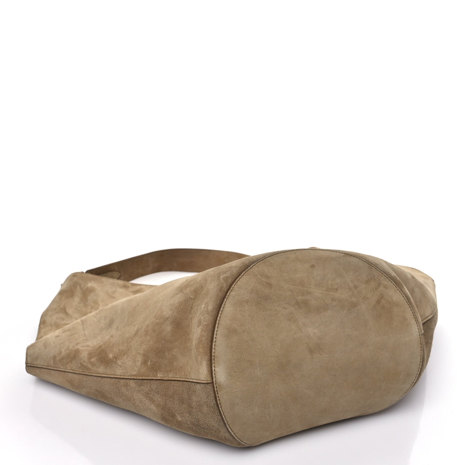 Khaite Suede Calfskin Medium Lotus Tote Mud 5 of 10