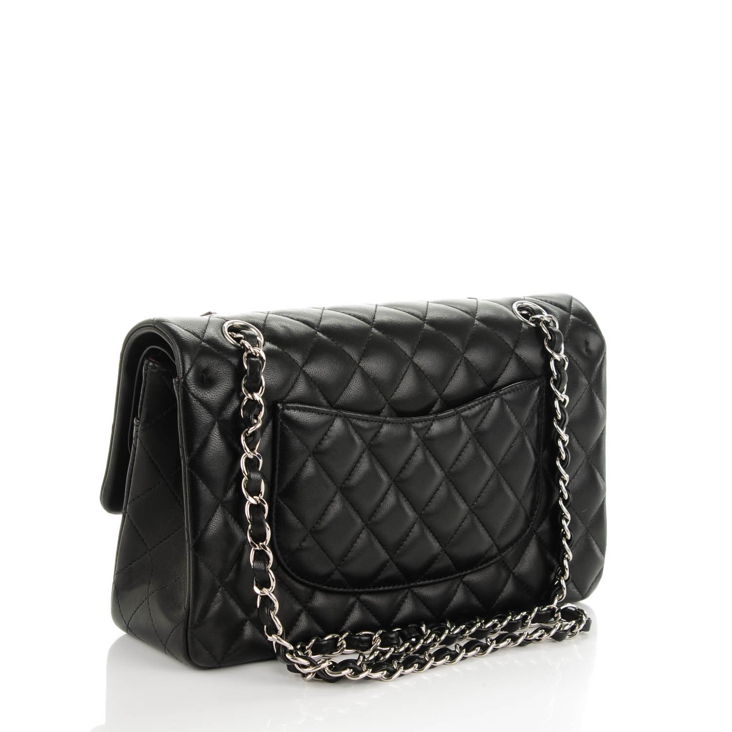 Chanel Lambskin Quilted Medium Double Flap Black 3 of 7