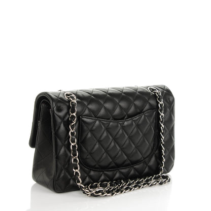 Chanel Lambskin Quilted Medium Double Flap Black 3 of 7