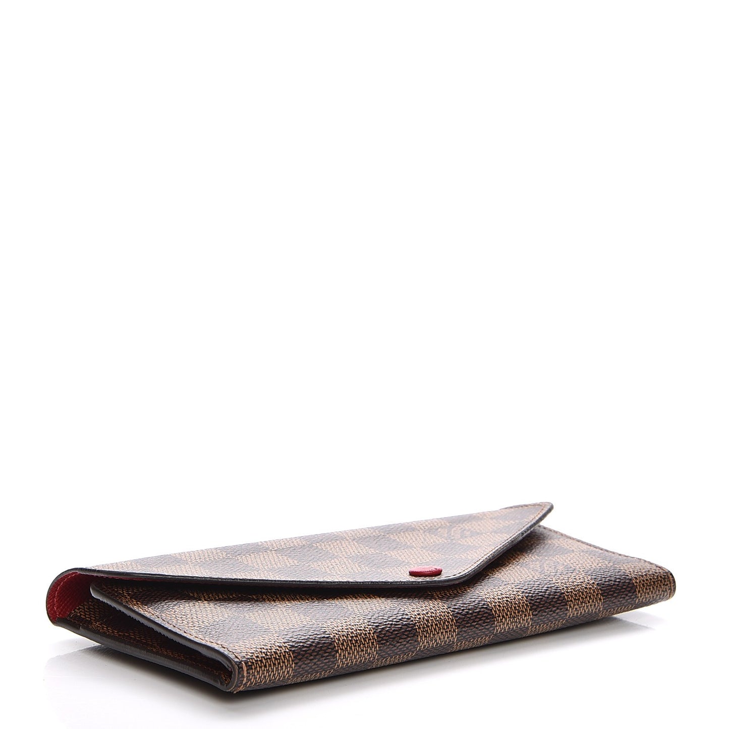 Damier Ebene Josephine Wallet Red