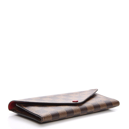 Louis Vuitton Damier Ebene Josephine Wallet Red 4 of 11