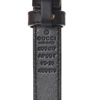 Gucci Calfskin Double G 20mm Belt 95 38 Black 7 of 8