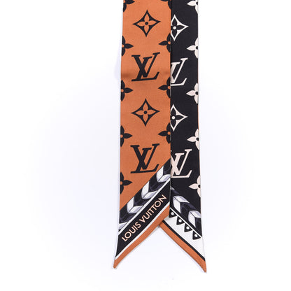 Louis Vuitton Silk Monogram LV Crafty Bi Color BB Bandeau Caramel Black 2 of 3