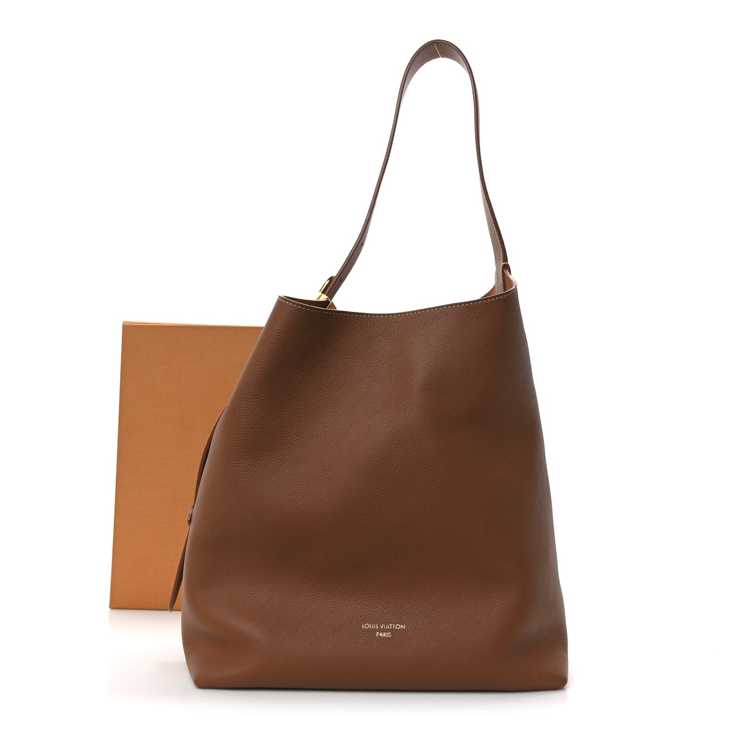 Louis Vuitton Grained Calfskin Low Key Hobo MM Cognac 11 of 11