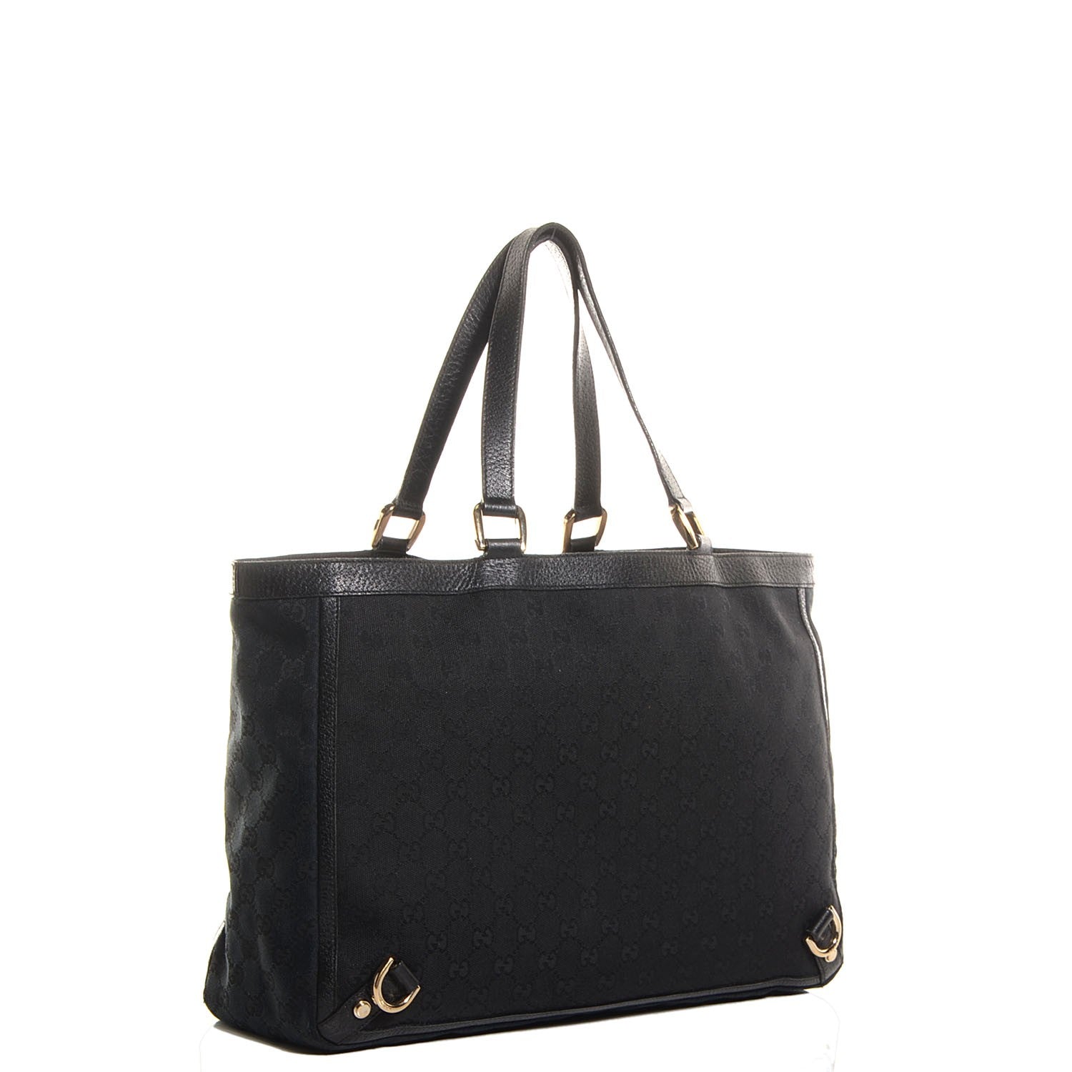 Gucci Monogram Large Abbey Tote Black 3 of 7