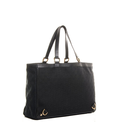 Gucci Monogram Large Abbey Tote Black 3 of 7