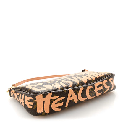 Louis Vuitton Monogram Graffiti Pochette Accessories Peach 4 of 11