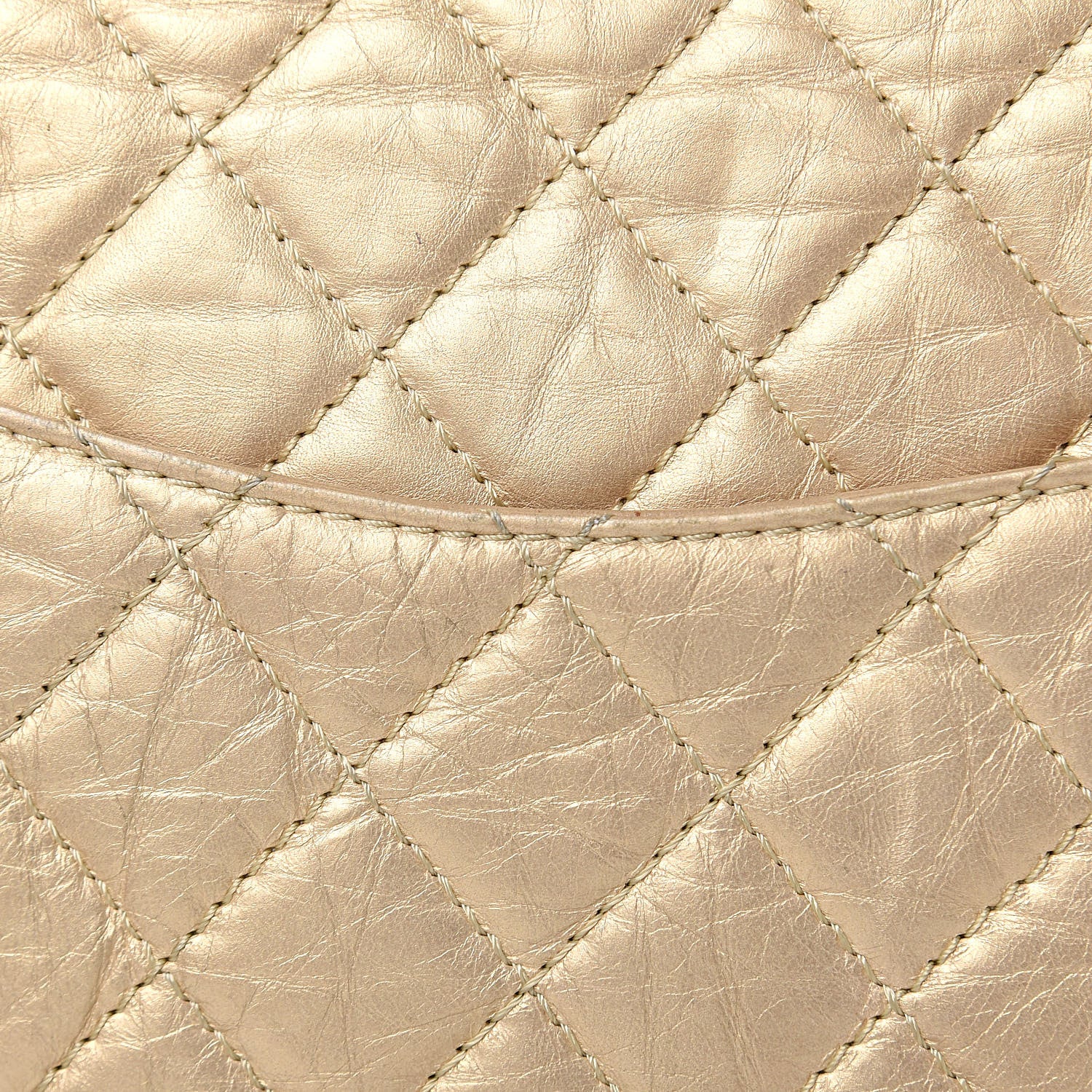 Chanel Metallic Aged Calfskin Quilted 2.55 Reissue 226 Flap Gold 11 of 18