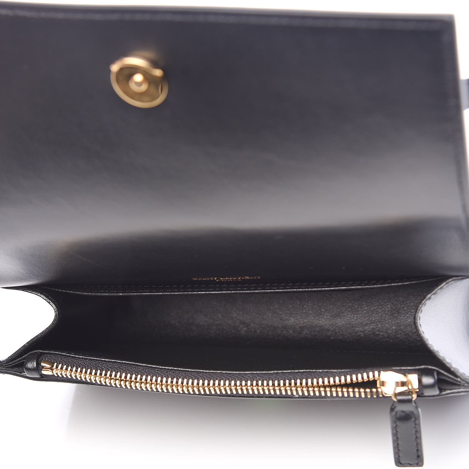 Saint Laurent Smooth Calfskin Monogram Kate Belt Bag Black 5 of 9