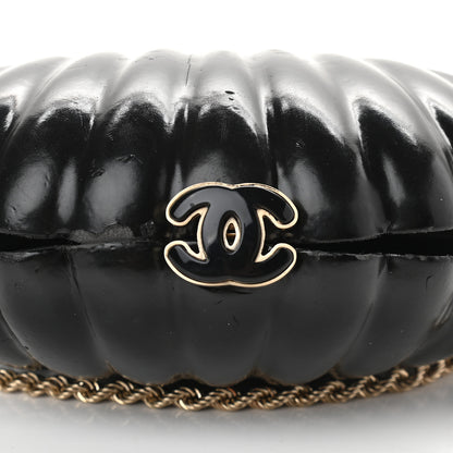 Chanel Vinyl Saint Tropez Evening Clutch Black 10 of 10