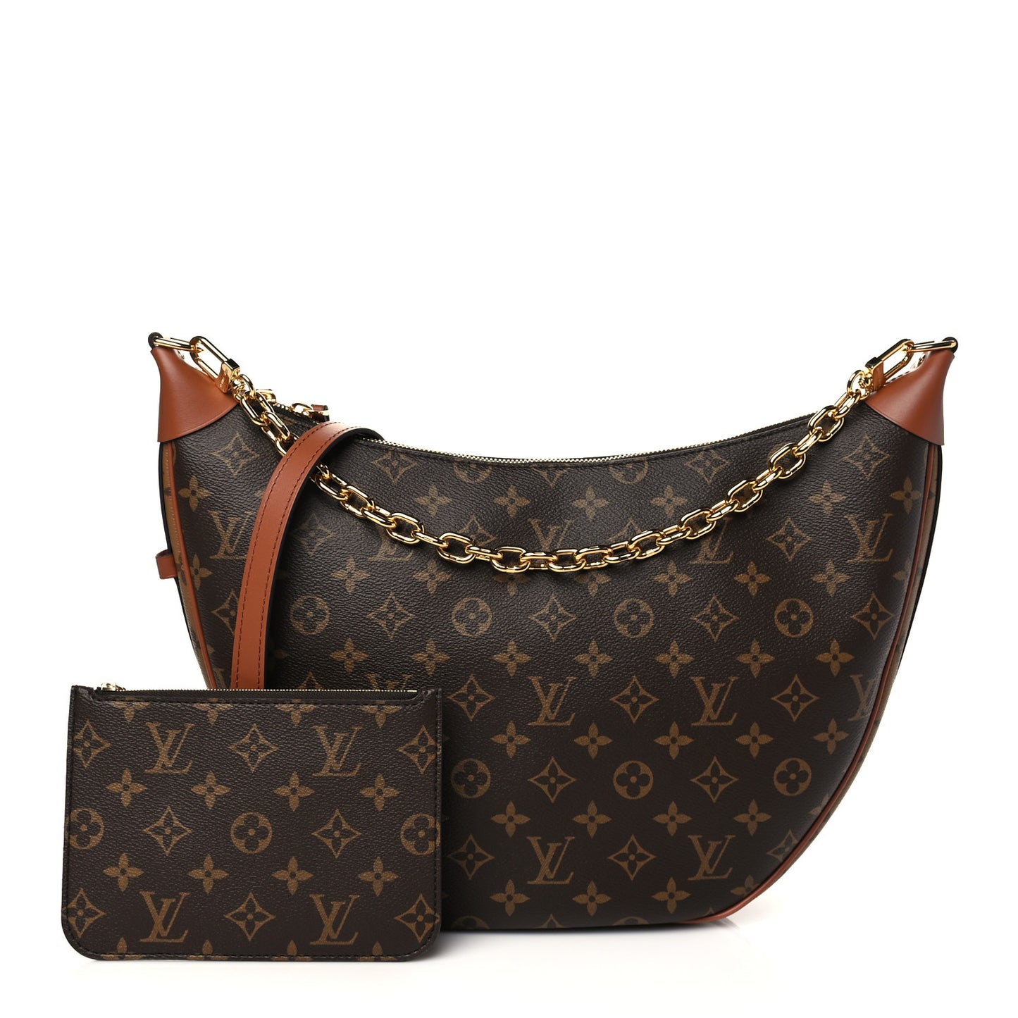Reverse Monogram Loop Hobo