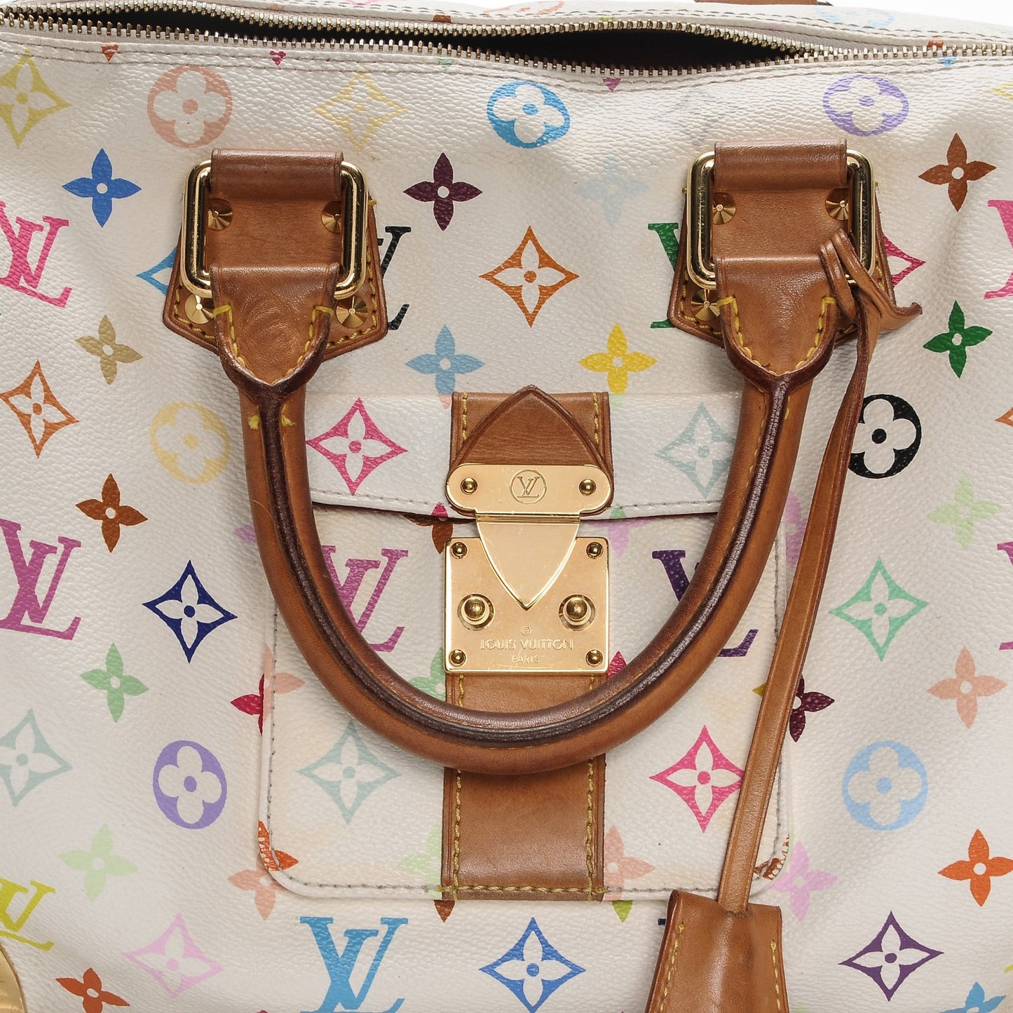 Monogram Multicolor Speedy 30 White