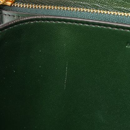Celine Box Calfskin Medium Classic Box Flap Bag Dark Green 12 of 12